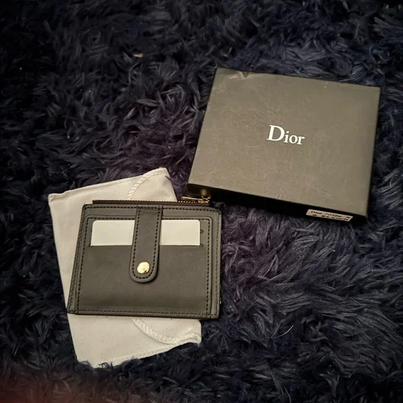 Dior Monogram Black and Gray Wallet - Picture 2 of 2